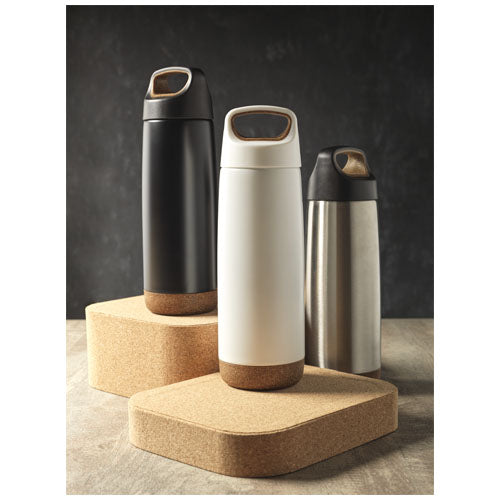 Valhalla 600 ml Kupfer-Vakuum Isolierflaschen in Schwarz, Weiß, Silber von Signalshop.de, individuell bedruckbar, ideal als Werbeartikel, Werbegeschenke, Werbemittel, Giveaway.