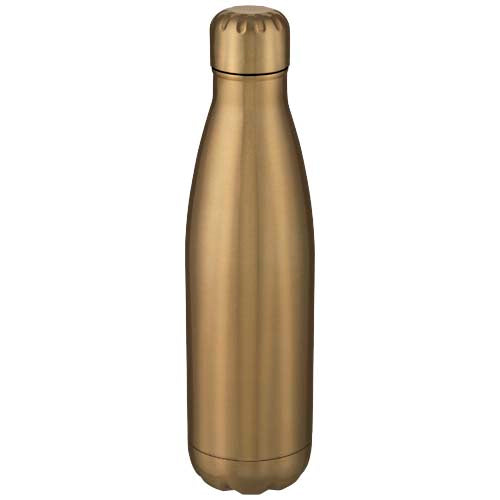 Cove 500 ml Edelstahlflasche in Gold, vakuumisoliert, individuell mit Logo von Signalshop.de als Werbeartikel.