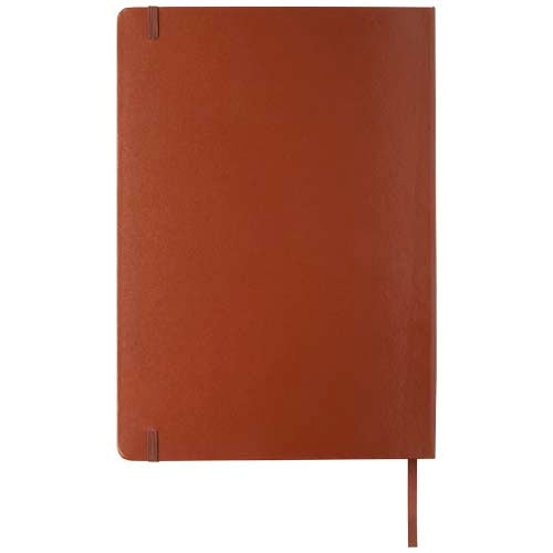 Braunes Executive A4 Notizbuch mit festem Einband, individuell gestaltbar mit Logo, von Signalshop.de, ideal als Werbeartikel.