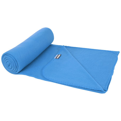 Blaue Willow GRS RPET Polar Fleece Decke, individuell gestaltbar mit Logo, von Signalshop.de. Werbeartikel, Werbegeschenke, Werbemittel, Giveaway.