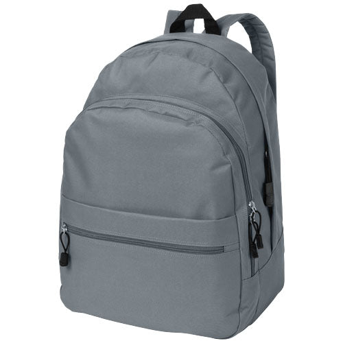 Grauer Trend Rucksack 17L von Signalshop.de, individuell bedruckbar, ideal als Werbeartikel oder Werbegeschenk.