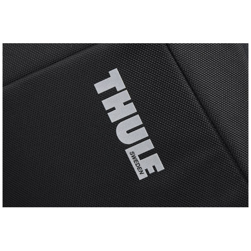 Schwarzer Thule Accent Rucksack 23 L aus robustem Material mit individuell bedruckbarem Logo, nachhaltig.
