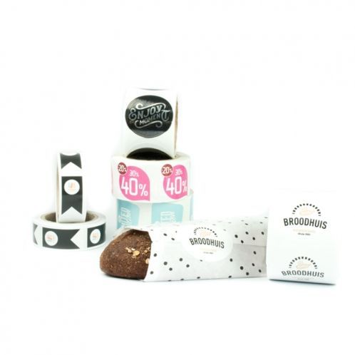 Aufkleber auf Rolle von Signalshop.de, individuell gestaltbar, ideal als Werbeartikel oder Giveaway.