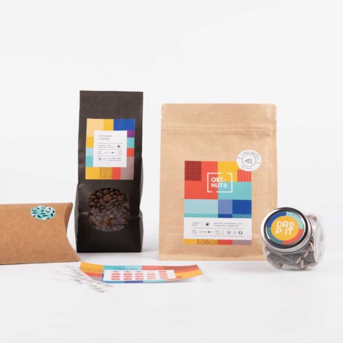 Aufkleber auf Rolle, individuell bedruckt, bunte Designs, Signalshop.de Werbeartikel, Werbegeschenke.