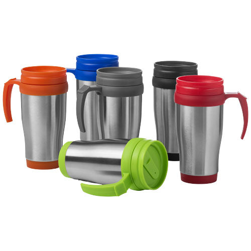 Sanibel 400 ml Isolierbecher aus Edelstahl in verschiedenen Farben, individuell mit Logo von Signalshop.de gestaltbar. Werbeartikel, Werbegeschenke, Werbemittel, Giveaway.