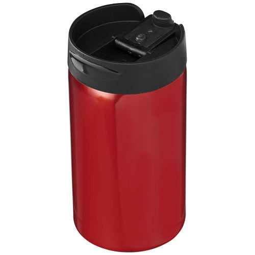 Roter Mojave 250 ml Thermosbecher mit schwarzem Deckel von Signalshop.de, individuell bedruckbar, ideal als Werbeartikel.