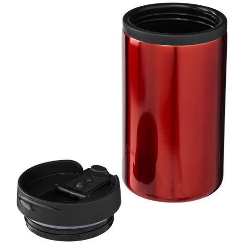 Roter Mojave 250 ml Isolierbecher aus Edelstahl mit abnehmbarem Deckel, individuell bedruckbar, Signalshop.de Werbeartikel.