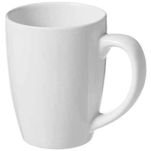 Weiße Bogota 350 ml Keramiktasse, individuell bedruckbar, ideal als Werbeartikel bei Signalshop.de.