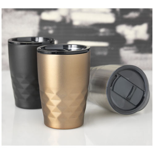 Geo 350 ml Kupfer-Vakuum Isolierbecher in Gold, individuell mit Logo bedruckbar, bei Signalshop.de, Werbeartikel, Werbegeschenke.
