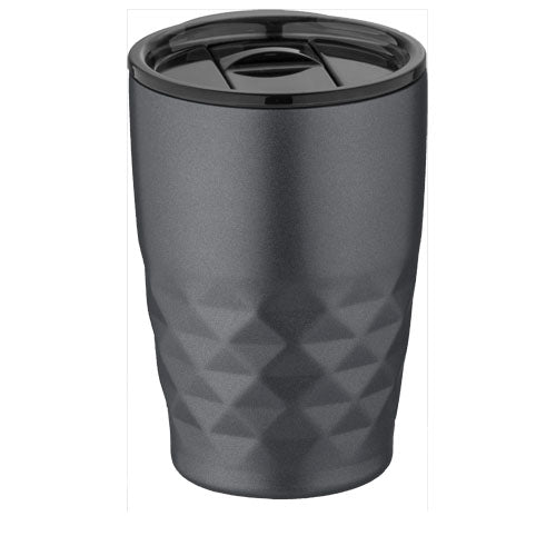 Geo 350 ml Kupfer-Vakuum Isolierbecher in Grau, individuell bedruckbar, von Signalshop.de, idealer Werbeartikel.