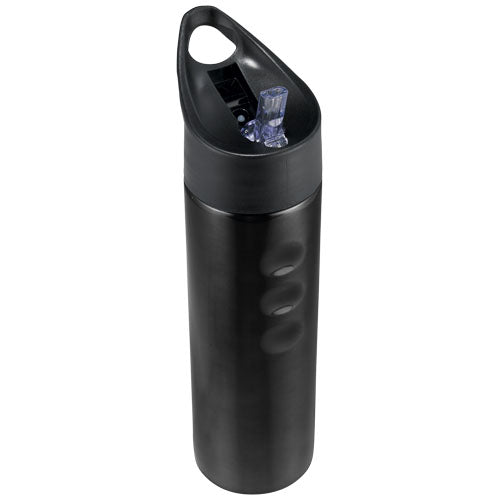 Schwarze Trixie 750 ml Edelstahl Sportflasche, individuell mit Logo, von Signalshop.de als Werbeartikel.