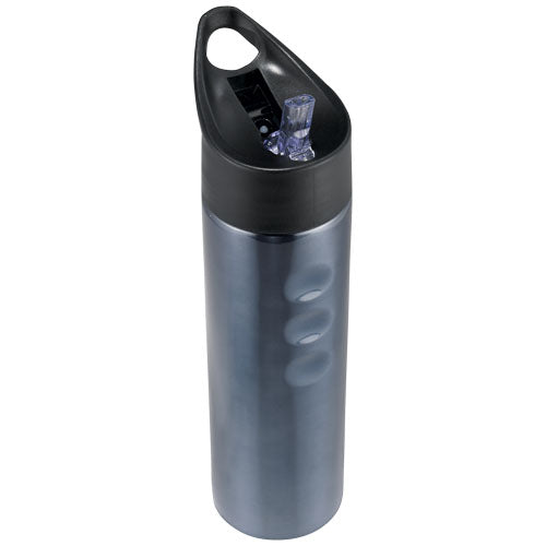 Trixie Edelstahl Trinkflasche 750 ml mit schwarzem Deckel, individuell bedruckbar, Signalshop.de Werbeartikel.