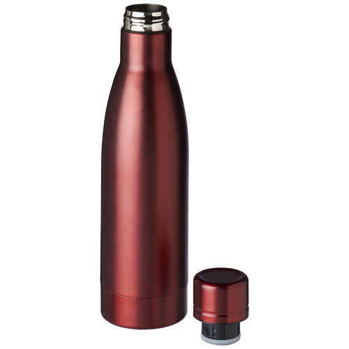 Rote Vasa 500 ml Kupfer-Vakuum Trinkflasche von Signalshop.de, individuell bedruckbar, Werbeartikel, Werbegeschenke.
