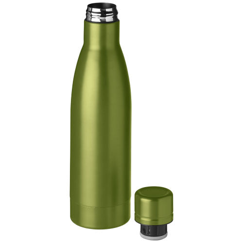 Grüne Vasa 500 ml Kupfer-Vakuum Trinkflasche, individualisierbar mit Logo, von Signalshop.de als Werbeartikel.