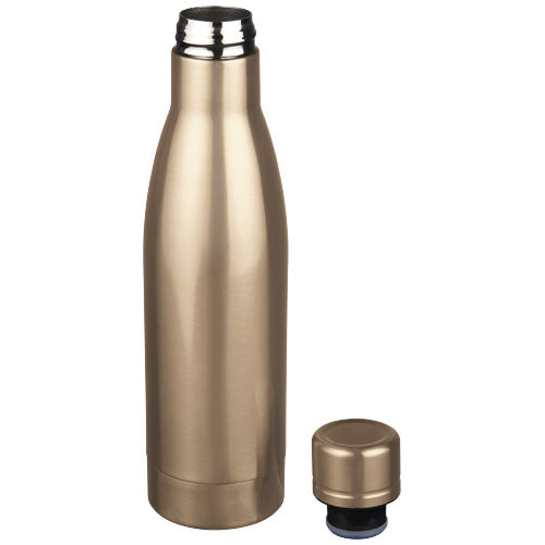 Kupferfarbene Vasa 500 ml Isolierflasche mit abnehmbarem Deckel, individuell bedruckbar, bei Signalshop.de als Werbeartikel.