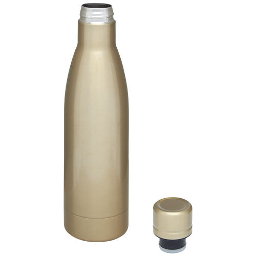 Goldene Vasa 500 ml Kupfer-Vakuum-Isolierflasche, individuell bedruckbar, ideal als Werbeartikel von Signalshop.de.