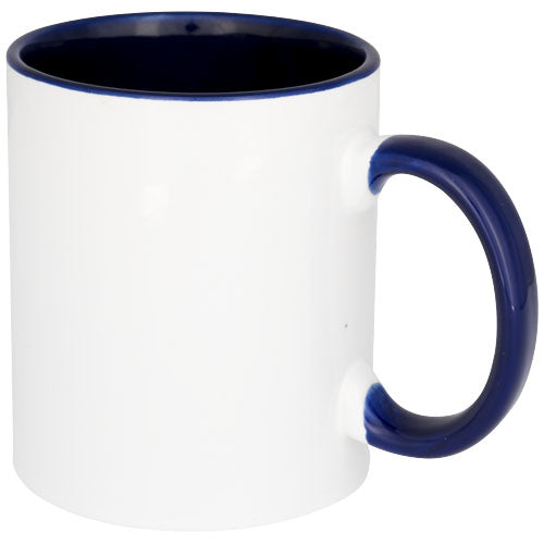 Weiße Keramikbecher Pix 330 ml von Signalshop.de, individuell bedruckbar, ideal für Werbeartikel, Werbegeschenke.