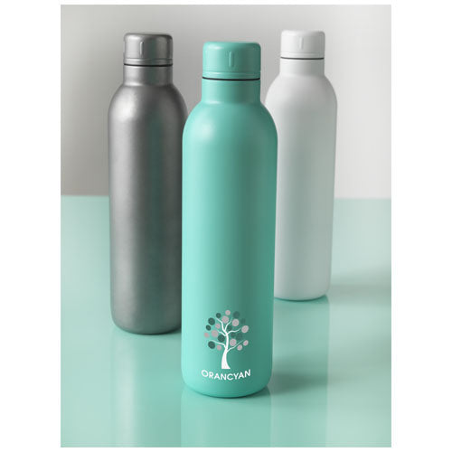 Thor 510 ml Kupfer-Vakuum Isolierflasche, türkis, individuell bedruckt, Signalshop.de Werbeartikel.