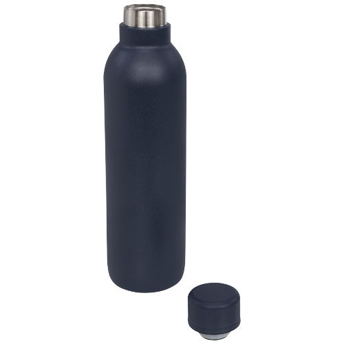 Thor 510 ml Kupfer-Vakuum Isolierflasche aus Metall, dunkelblau, individuell bedruckbar, Signalshop.de Werbeartikel