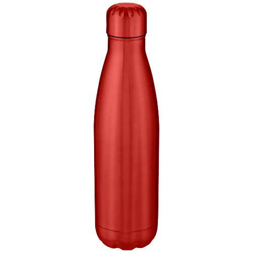 Rote Cove 500 ml Edelstahlflasche, vakuumisoliert, individuell bedruckbar, von Signalshop.de. Werbeartikel, Werbegeschenke, Werbemittel, Giveaway.