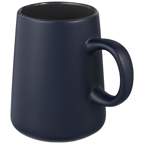 Blaue Joe 450 ml Keramiktasse von Signalshop.de, individuell bedruckbar, ideal als Werbeartikel oder Giveaway.