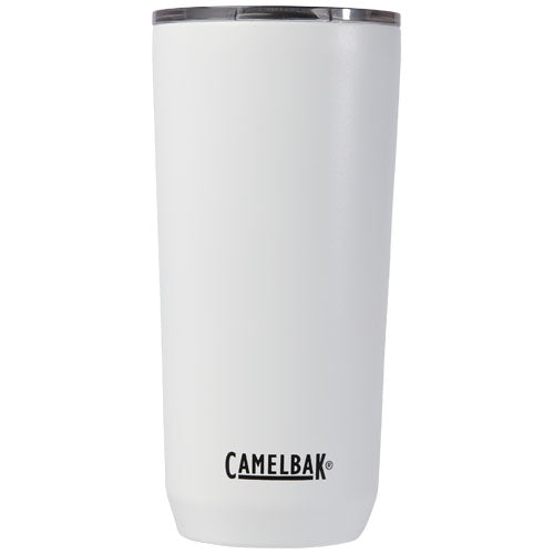 Weißer CamelBak Horizon Isolierbecher, 600 ml, mit Logo bedruckt, Signalshop.de Werbeartikel, individuell gestaltbar.