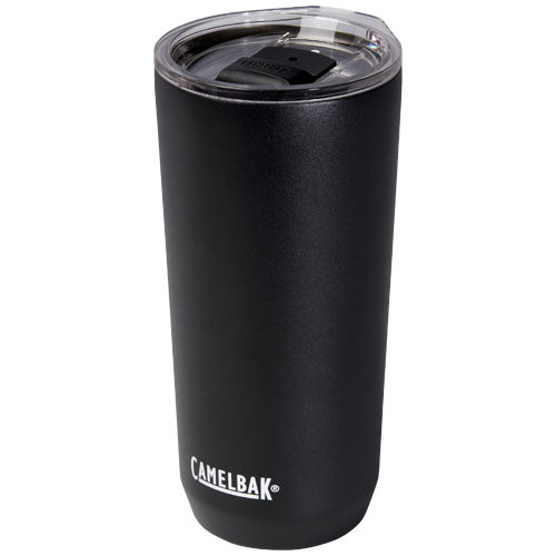 Schwarzer CamelBak Trinkbecher 600 ml, isoliert, mit Logo bedruckbar, ideal als Werbeartikel von Signalshop.de.