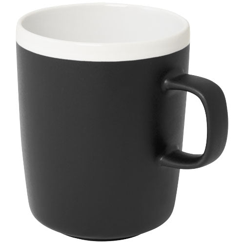 Schwarze Lilio Keramiktasse 310 ml, individuell bedruckbar, ideal als Werbeartikel von Signalshop.de, Werbegeschenke.
