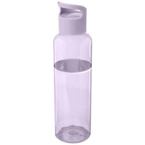 Sky 650 ml Sportflasche aus recyceltem Kunststoff, transparent, individuell mit Logo bedruckbar, Signalshop.de Werbeartikel.
