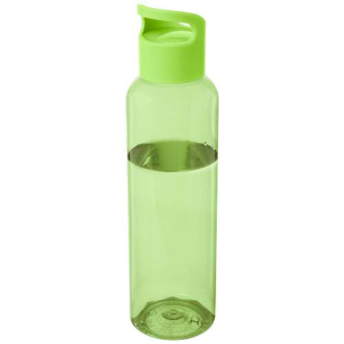 Grüne Sky 650 ml Sportflasche aus recyceltem Kunststoff, individuell bedruckbar, erhältlich auf Signalshop.de, Werbeartikel.