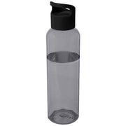 Sky 650 ml Sportflasche aus recyceltem Kunststoff, schwarz, individuell mit Logo bedruckbar, Signalshop.de Werbeartikel