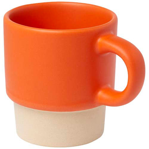 Olympia 130 ml stapelbarer Espresso Becher mit Tonboden, orange, individuell bedruckbar bei Signalshop.de; Werbeartikel, Werbegeschenke, Werbemittel, Giveaway.