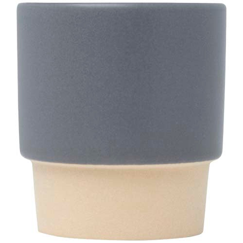 Grauer Olympia 130 ml stapelbarer Espresso Becher mit Tonboden, individuell bedruckbar bei Signalshop.de. Werbeartikel, Werbegeschenke, Werbemittel, Giveaway.