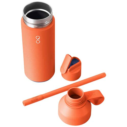 Orange Ocean Bottle GO 500 ml, vakuumisolierte Trinkflasche, individuell bedruckbar, erhältlich bei Signalshop.de, Werbeartikel, Werbegeschenke, Werbemittel, Giveaway.