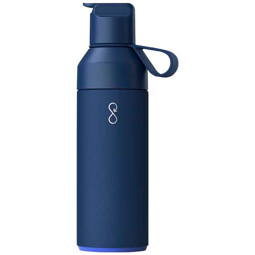 Blaue Ocean Bottle GO 500 ml, nachhaltige Trinkflasche, individuell mit Logo bedruckbar, Signalshop.de Werbeartikel.