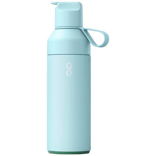 Ocean Bottle GO 500 ml hellblaue Trinkflasche aus Edelstahl, individuell gestaltbar mit Logo, Signalshop.de Werbeartikel