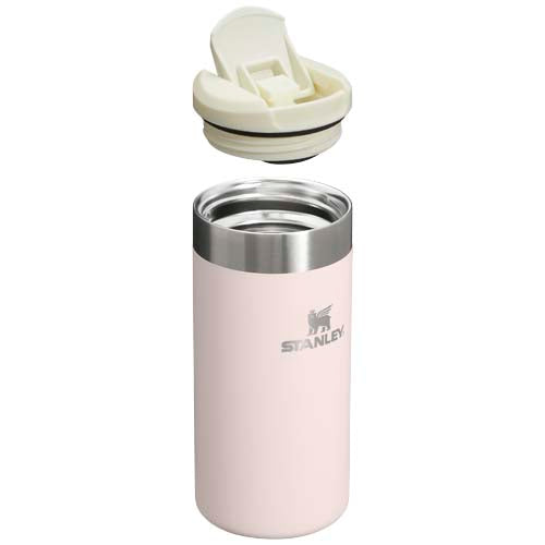 Stanley 350 ml AeroLight™ Thermobecher in Rosa mit Logo, ideal als Werbeartikel bei Signalshop.de, individuell bedruckbar.