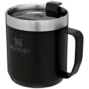Stanley 350 ml Classic Thermobecher in Schwarz, Edelstahlrand, individuell mit Logo bedruckbar, Signalshop.de Werbeartikel.