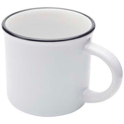 Weiße Bari Keramiktasse 240 ml von Signalshop.de, individuell mit Logo bedruckbar, ideal als Werbeartikel, Werbegeschenk.