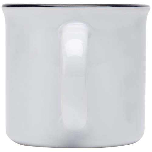 Weiße Bari Keramiktasse 240 ml, individualisierbar mit Logo, ideal als Werbeartikel von Signalshop.de
