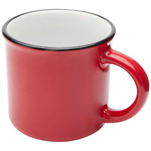 Rote Bari Keramiktasse 240 ml von Signalshop.de, ideal als individuell bedruckbares Werbegeschenk.