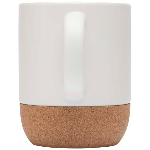 Bari 300 ml Keramiktasse mit Korkboden von Signalshop.de, individuell bedruckbar, ideal als Werbeartikel.
