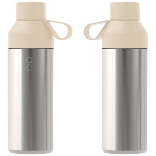 Ocean Bottle Lite 620 ml, beige Edelstahl-Trinkflasche, individuell bedruckbar, Signalshop.de Werbeartikel.
