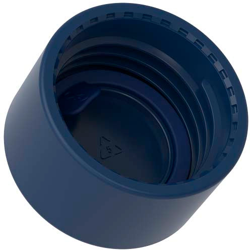 Deckel der Ocean Bottle Lite 620 ml aus recyceltem Material in Blau, individuell bedruckbar, Signalshop.de Werbemittel.