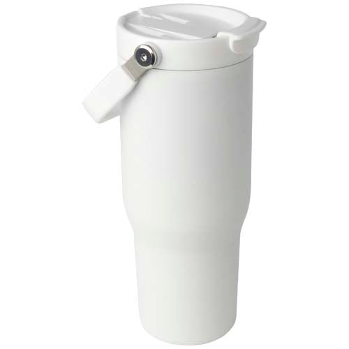 Weißer Edelstahl-Isolierbecher Bronx 900 ml von Signalshop.de, individuell bedruckbar, für Werbeartikel und Giveaways.