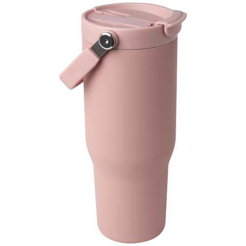Rosa Edelstahl-Isolierbecher Bronx 900 ml mit Kupfer-Vakuum, individuell bedruckbar, Signalshop.de Werbeartikel.