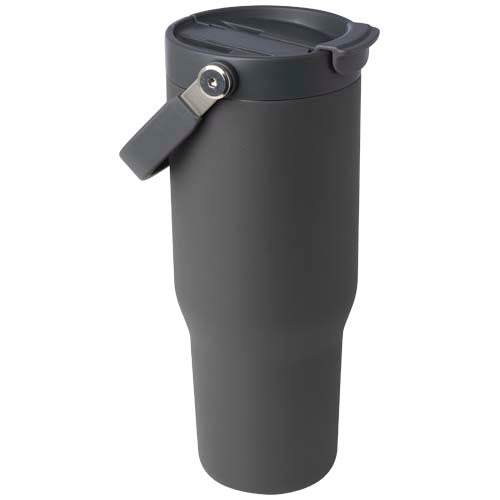 Bronx 900 ml Edelstahl Isolierbecher mit Kupfer-Vakuum, schwarz, individuell bedruckbar, Signalshop.de Werbeartikel