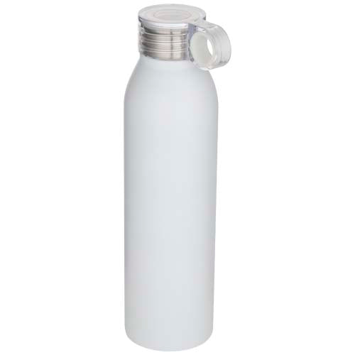 Weiße 650 ml Grom Trinkflasche aus recyceltem Edelstahl, individuell bedruckbar, erhältlich bei Signalshop.de. Werbeartikel, Werbegeschenke, Werbemittel, Giveaway.