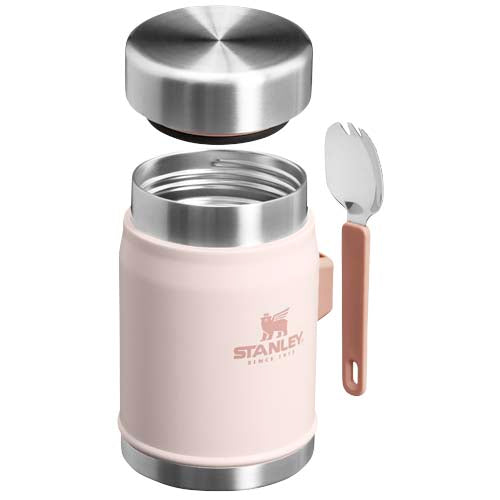 Stanley 400ml Legendary Food Jar in Rosa mit Edelstahl-Göffel, individualisierbar bei Signalshop.de; Werbeartikel, Werbegeschenke, Werbemittel, Giveaway.