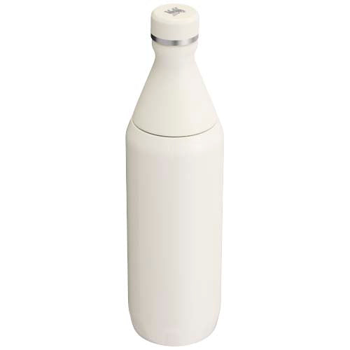 Weiße Stanley 600 ml All Day Slim Isolierflasche individuell bedruckbar, ideal als Werbeartikel bei Signalshop.de